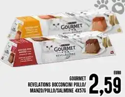 Al Discount Gourmet revelations bocconcini pollo/ manzo/pollo/salmone offerta