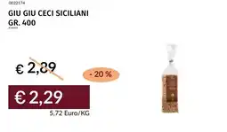Prezzemolo e Vitale Giu giu ceci siciliani offerta