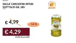 Prezzemolo e Vitale Sacla' carciofini interi sott'olio offerta