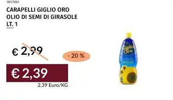Prezzemolo e Vitale Carapelli giglio oro olio di semi di girasole offerta