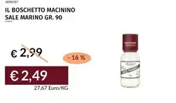 Prezzemolo e Vitale Il boschetto macinino sale marino offerta