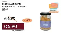 Prezzemolo e Vitale Le eccellenze p&v bottarga di tonno art offerta