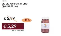 Prezzemolo e Vitale Giu giu acciughe in olio di oliva offerta