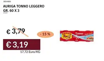 Prezzemolo e Vitale Auriga tonno leggero offerta