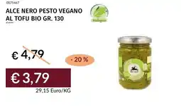 Prezzemolo e Vitale Alce nero pesto vegano al tofu bio offerta