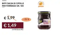 Prezzemolo e Vitale Biffi salsa di cipolle per formaggi offerta