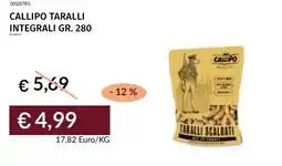 Prezzemolo e Vitale Callipo taralli integrali offerta