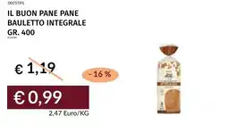 Prezzemolo e Vitale Il buon pane pane bauletto integrale offerta