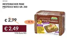 Prezzemolo e Vitale Mestemacher pane proteico noci offerta