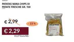 Prezzemolo e Vitale Patatas nana chips di patate fresche offerta