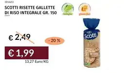 Prezzemolo e Vitale Scotti risette gallette di riso integrale offerta