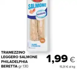 Tigre Tramezzino leggero salmone philadelphia BERETTA offerta