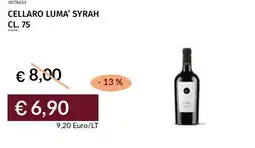 Prezzemolo e Vitale Cellaro luma' syrah offerta