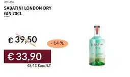 Prezzemolo e Vitale Sabatini london dry gin offerta