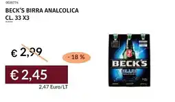 Prezzemolo e Vitale Beck's birra analcolica offerta