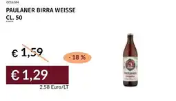 Prezzemolo e Vitale Paulaner birra weisse offerta