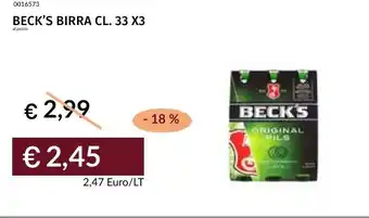 Prezzemolo e Vitale Beck's birra offerta