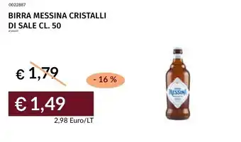 Prezzemolo e Vitale Birra messina cristalli offerta