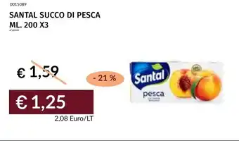 Prezzemolo e Vitale Santal succo di pesca offerta