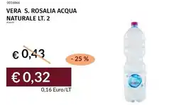 Prezzemolo e Vitale Vera s. rosalia acqua naturale offerta