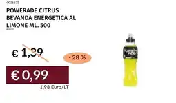 Prezzemolo e Vitale Powerade citrus bevanda energetica al limone offerta