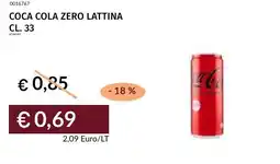 Prezzemolo e Vitale Coca cola zero lattina offerta