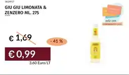 Prezzemolo e Vitale Giu giu limonata & zenzero offerta