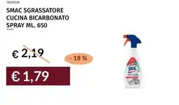 Prezzemolo e Vitale Smac sgrassatore cucina bicarbonato spray offerta