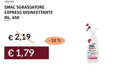 Prezzemolo e Vitale Smac sgrassatore express disinfettante offerta