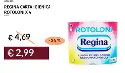 Prezzemolo e Vitale Regina carta igienica rotoloni x4 offerta