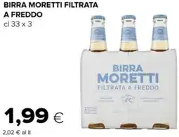 Tigre Birra moretti filtrata a freddo offerta