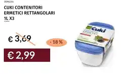 Prezzemolo e Vitale Cuki contenitori ermetici rettangolari offerta