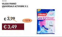 Prezzemolo e Vitale Vileda panno universale actifibre x 2 offerta