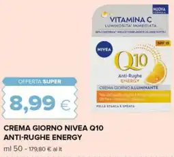 Tigre Crema giorno nivea q10 anti-rughe energy offerta