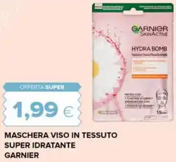 Tigre Maschera viso in tessuto super idratante GARNIER offerta