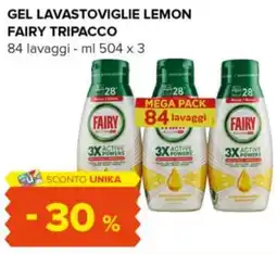 Tigre Gel lavastoviglie lemon FAIRY TRIPACCO offerta