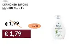 Prezzemolo e Vitale Dermomed sapone liquido aloe offerta