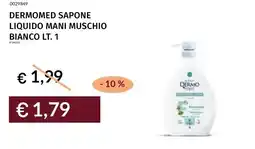 Prezzemolo e Vitale Dermomed sapone liquido mani muschio bianco offerta