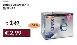 Prezzemolo e Vitale Lines e' assorbenti notte x 7 offerta