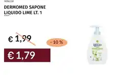 Prezzemolo e Vitale Dermomed sapone liquido lime offerta