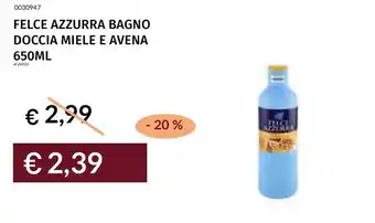 Prezzemolo e Vitale Felce azzurra bagno doccia miele e avena offerta