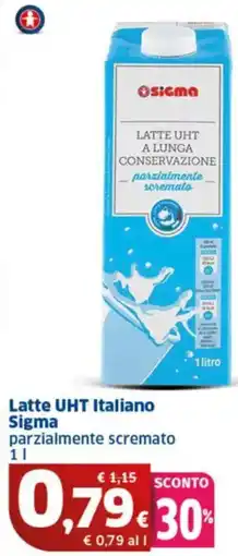 Sigma Latte UHT Italiano Sigma offerta