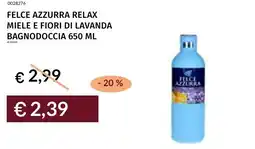 Prezzemolo e Vitale Felce azzurra relax miele e fiori di lavanda bagnodoccia offerta