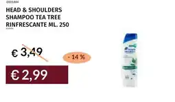 Prezzemolo e Vitale Head & shoulders shampoo tea tree rinfrescante offerta