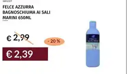 Prezzemolo e Vitale Felce azzurra bagnoschiuma ai sali marini offerta