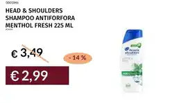 Prezzemolo e Vitale Head & shoulders shampoo antiforfora menthol fresh offerta