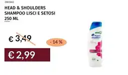 Prezzemolo e Vitale Head & shoulders shampoo lisci e setosi offerta
