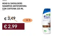 Prezzemolo e Vitale Head & shoulders shampoo antiforfora con caffeina offerta