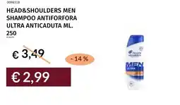 Prezzemolo e Vitale Head&shoulders men shampoo antiforfora ultra anticaduta offerta