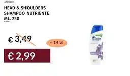 Prezzemolo e Vitale Head & shoulders shampoo nutriente offerta